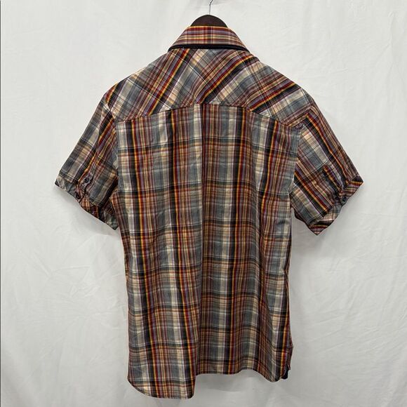 Vincent d’ Amérique Men's Multicolor Plaid Shirt Sz M - Picture 4 of 5